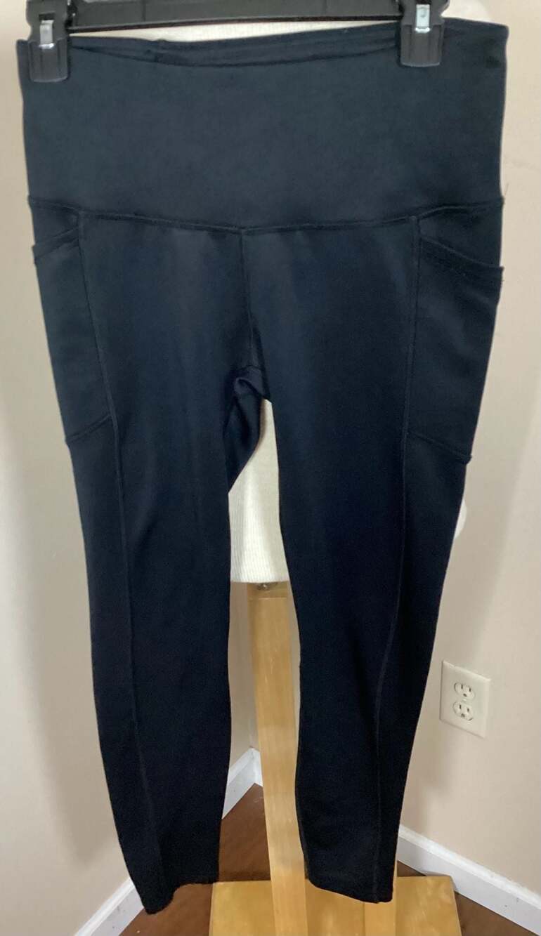 Spyder Active Women's Black High Waisted Leggings with Pockets Size S